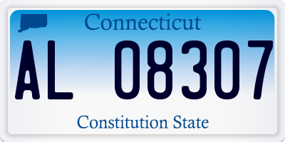 CT license plate AL08307