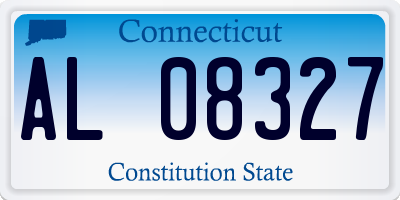CT license plate AL08327