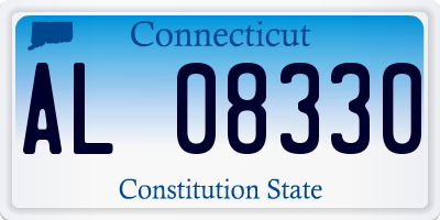 CT license plate AL08330
