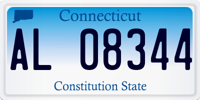CT license plate AL08344