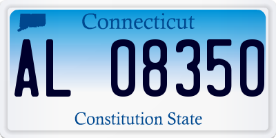 CT license plate AL08350