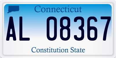 CT license plate AL08367