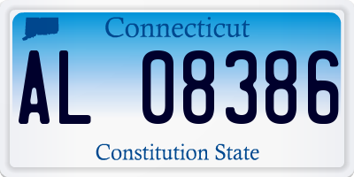 CT license plate AL08386