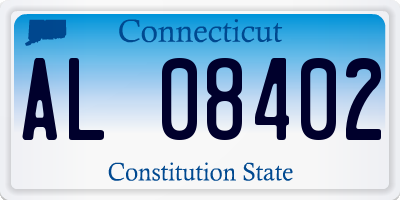 CT license plate AL08402