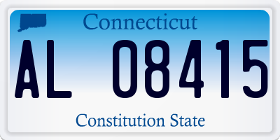 CT license plate AL08415