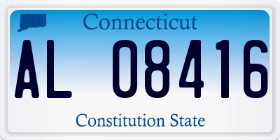 CT license plate AL08416