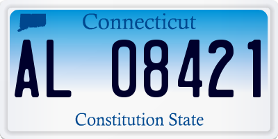 CT license plate AL08421