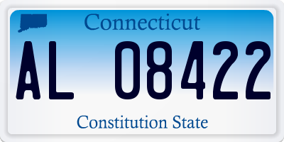 CT license plate AL08422