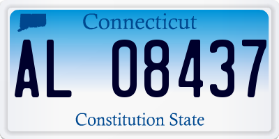 CT license plate AL08437