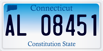 CT license plate AL08451