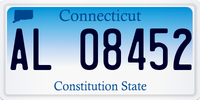 CT license plate AL08452