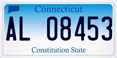 CT license plate AL08453