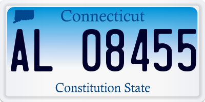 CT license plate AL08455