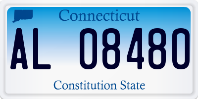CT license plate AL08480