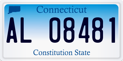 CT license plate AL08481