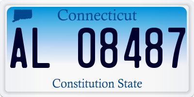 CT license plate AL08487