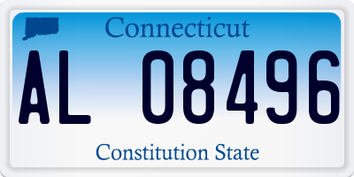 CT license plate AL08496
