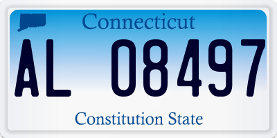 CT license plate AL08497