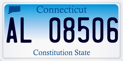 CT license plate AL08506