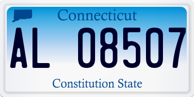CT license plate AL08507