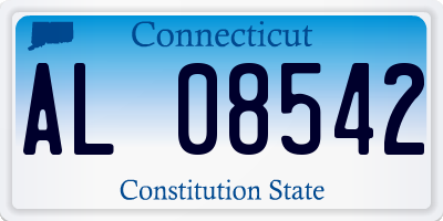 CT license plate AL08542