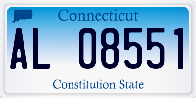 CT license plate AL08551