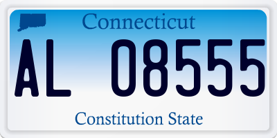 CT license plate AL08555