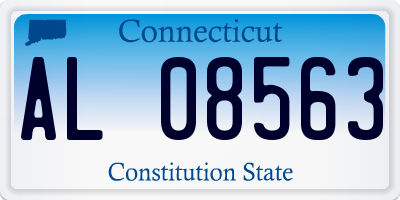 CT license plate AL08563