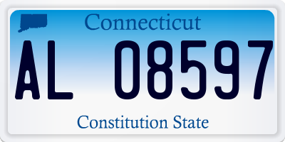 CT license plate AL08597