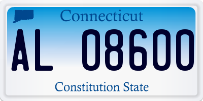 CT license plate AL08600
