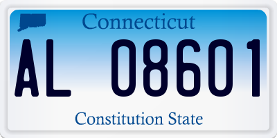CT license plate AL08601