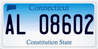 CT license plate AL08602