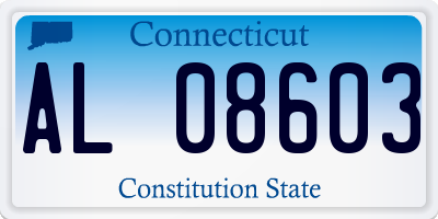 CT license plate AL08603
