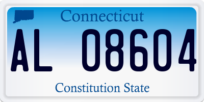 CT license plate AL08604