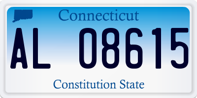 CT license plate AL08615