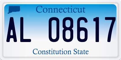 CT license plate AL08617