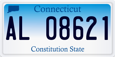CT license plate AL08621