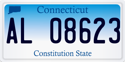 CT license plate AL08623