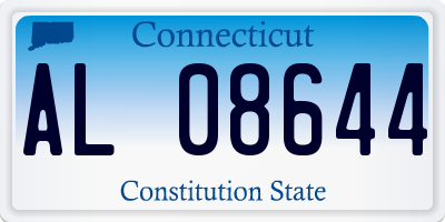 CT license plate AL08644
