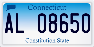 CT license plate AL08650
