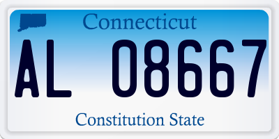 CT license plate AL08667