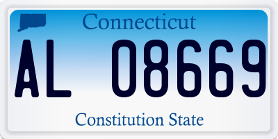 CT license plate AL08669