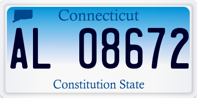 CT license plate AL08672