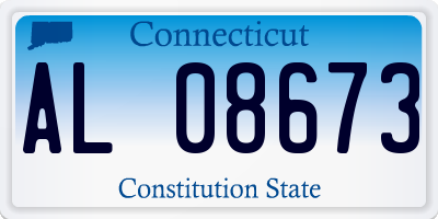 CT license plate AL08673