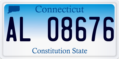 CT license plate AL08676