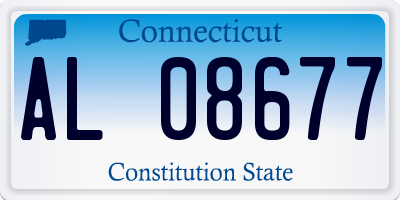 CT license plate AL08677