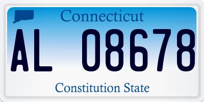CT license plate AL08678