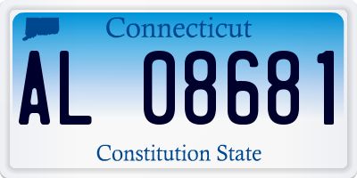 CT license plate AL08681