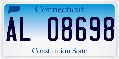 CT license plate AL08698