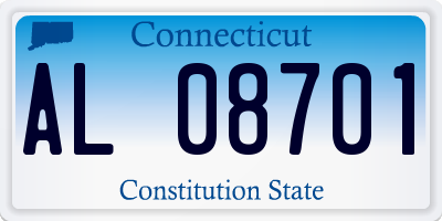 CT license plate AL08701